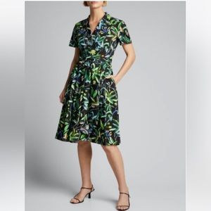🦚HP🦚Jason Wu Pleated Floral Cotton Poplin Dress